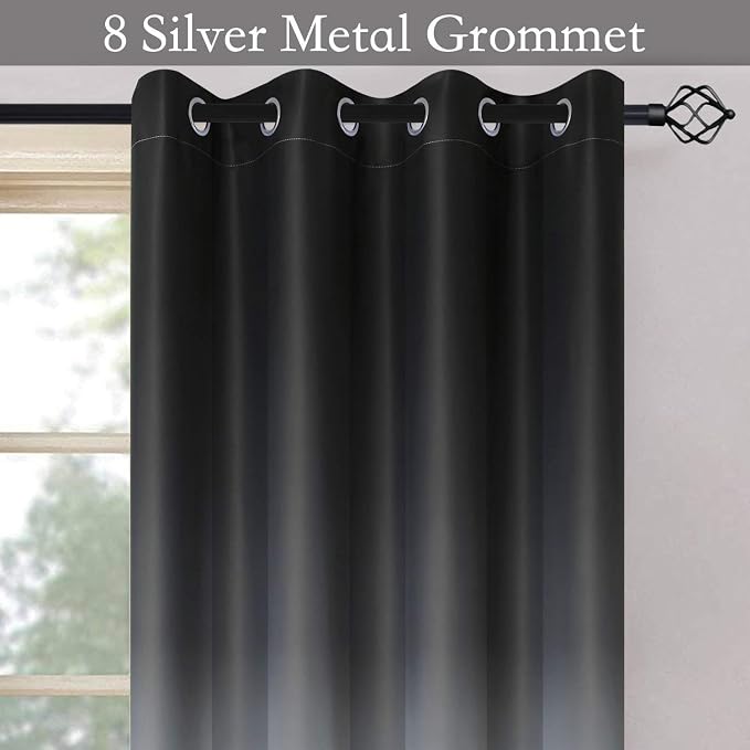 SimpleHome Ombre Room Darkening Curtains - Image 2
