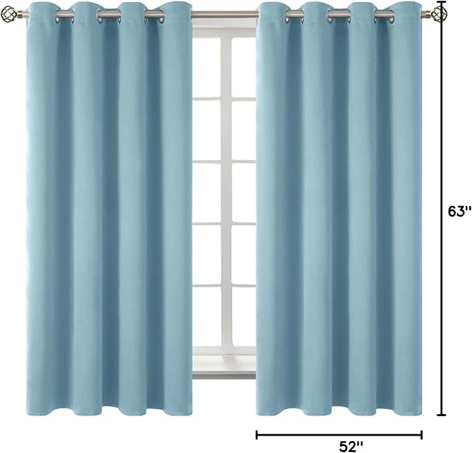 BGment Room Darkening Curtains 63 Inches Long - Image 8