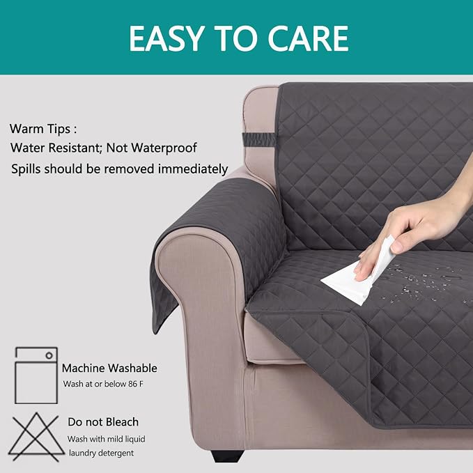 U-NICE HOME Recliner Chair Covers Reversible Chair Cover Pet Covers - Image 5