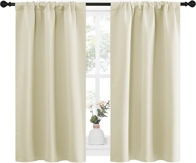 NICETOWN Kitchen Curtains, Short Blackout Curtains & Drapes, Small Window - Image 2