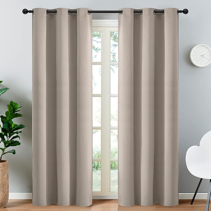 Yakamok Blackout Curtains Room Darkening Thermal Insulated Window Panels by Yakamok
