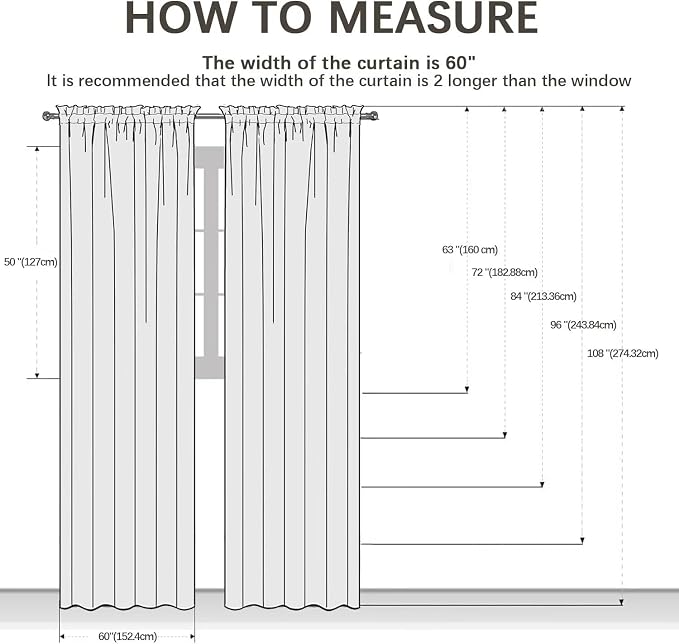 youleyar Solid Sheer Rod Pocket Curtain Voile Draperies 2 Panels White Beige - Image 7
