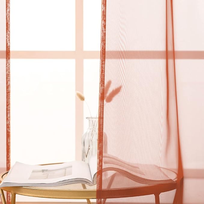 MIULEE Short Sheer Curtains 36 Inch Length - Image 4