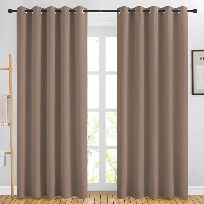 NICETOWN Blackout Curtains 84 inch Length 2 Panels Set by NICETOWN