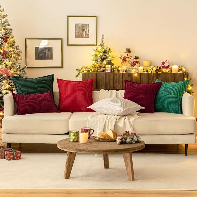 MIULEE Decorative Euro Sham Throw Pillow Covers - Image 3