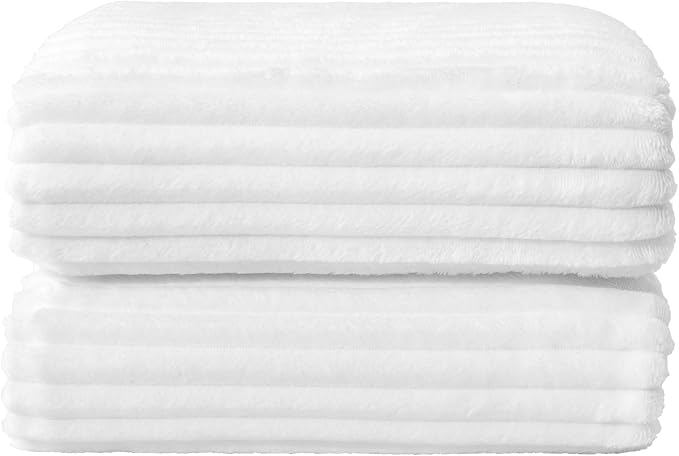 BEDELITE Fleece Throw Blanket for Couch – 3D Ribbed Jacquard Soft and Warm - Image 6