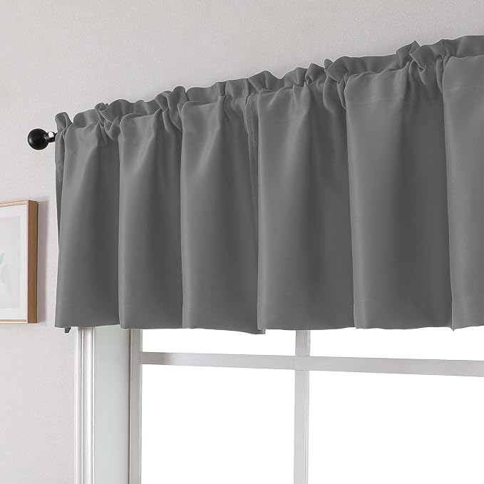 Chyhomenyc Blackout Valances for Windows, Short Window Valance Curtains for - Image 8
