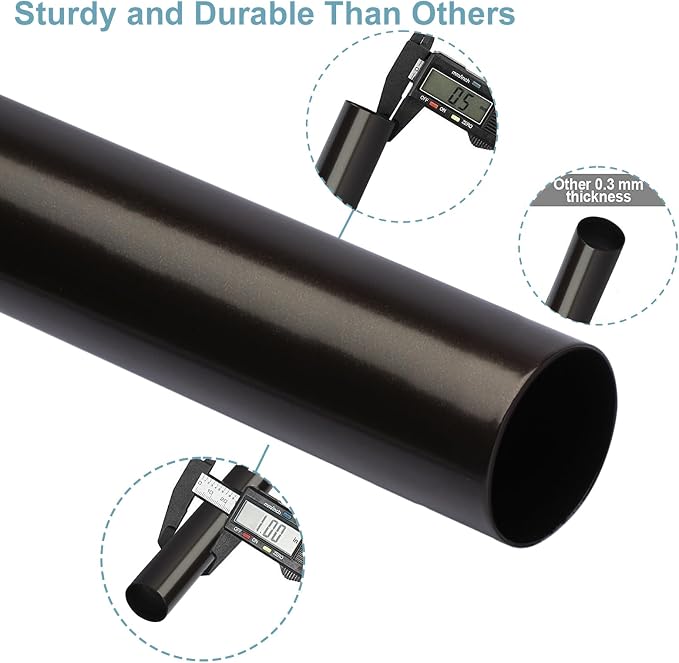 Byondeth Curtain Rods for Windows 16 to 200 Inches Adjustable Length 1 Inch - Image 8