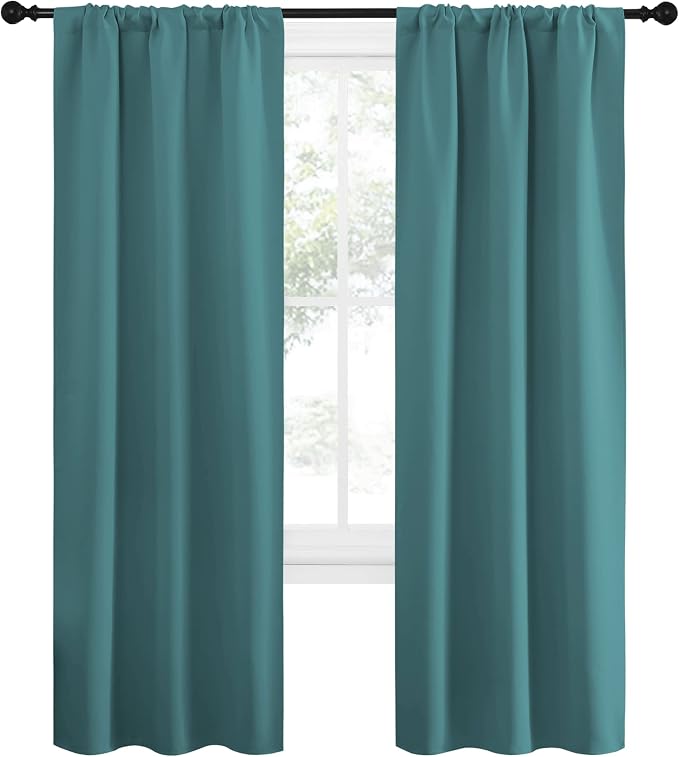 NICETOWN Blackout Curtains for Living Curtains, Three Pass Microfiber Noise - Image 2