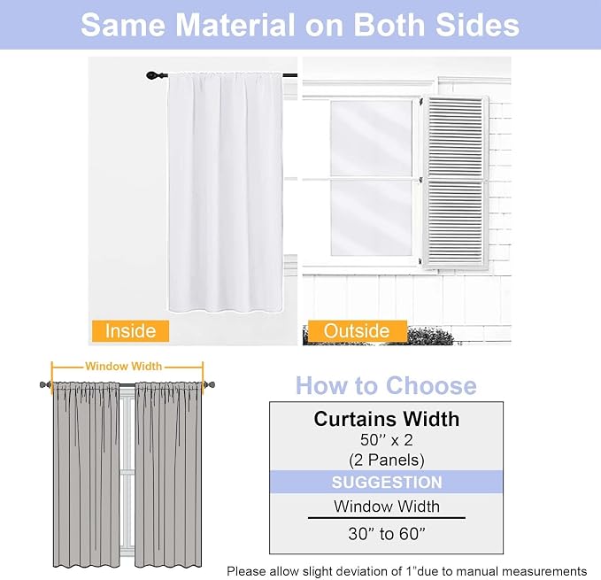 Simplebrand Ava Pure White Curtains - Image 8