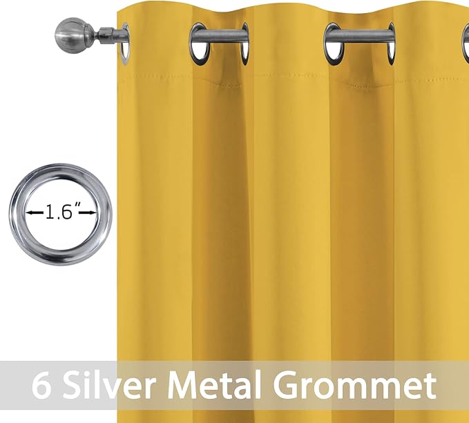 Yakamok Solid Blackout Curtains - Image 2