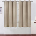 LEMOMO Blackout Curtains 42 x 63 inch/Khaki Curtains Set of 2 Panels/Thermal by Lemomo