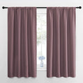 NICETOWN RV Blackout Curtains for Camper Windows, Dry Rose, Short Blackout by NICETOWN