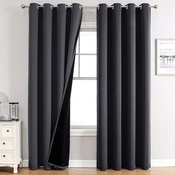ChrisDowa 100% Blackout Curtains 102 inch Long by ChrisDowa