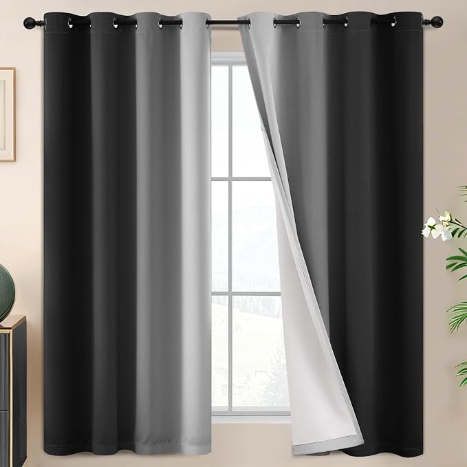 SimpleHome Ombre 100% Blackout Curtains by SimpleHome