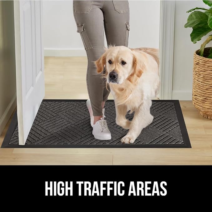 GORILLA GRIP 100% Waterproof All-Season WeatherMAX Doormat US Designed Natural - Image 6