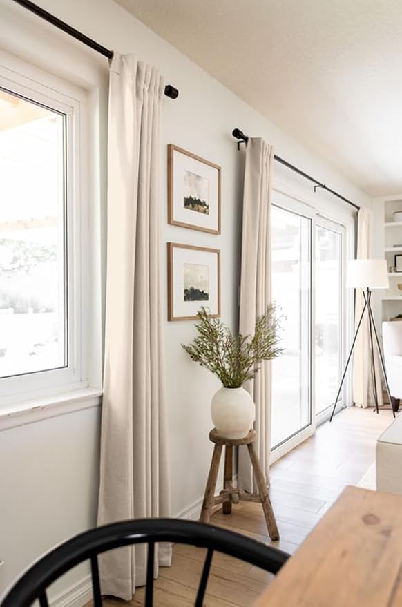 100% Blackout Shield Linen Blackout Curtains - Image 5