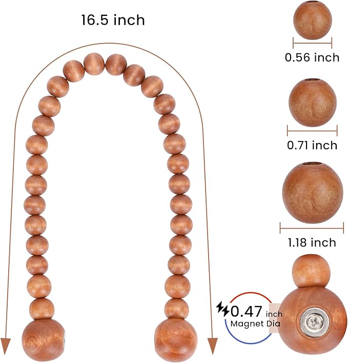 KLOGTSIND Magnetic Curtain Tiebacks, Curtain Tie Backs - Image 3