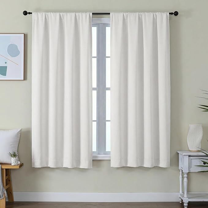 Simplebrand Ava Light Beige Light Filtering Curtains by Simplebrand
