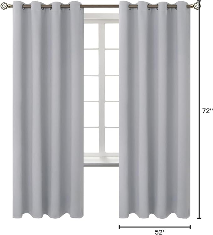 BGment Room Darkening Curtains 72 Inches Long - Image 9