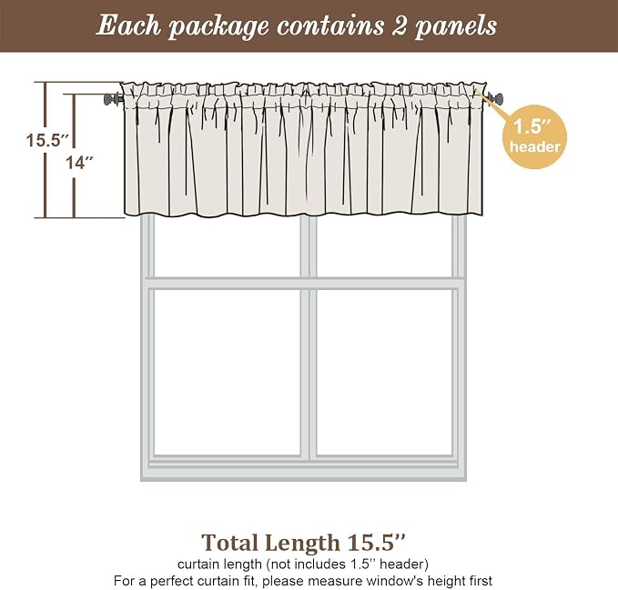 Chyhomenyc White Sheer Valances - Image 4