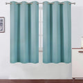 LEMOMO Blackout Curtains 42 x 63 inch/Stone Blue Curtains Set of 2 by Lemomo