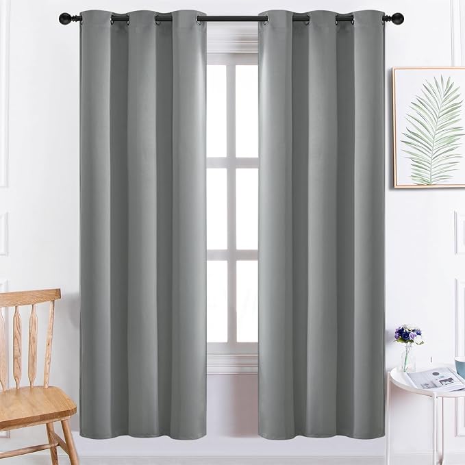 Yakamok Dove Grey Room Darking 72 Inch Length 2 Panel Sets by Yakamok