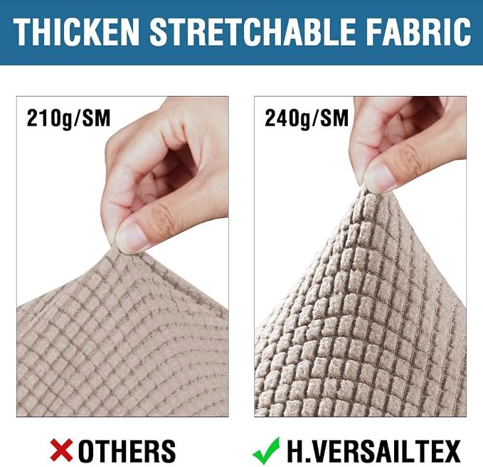 H.VERSAILTEX 3 Piece Stretch Sofa Covers - Image 5