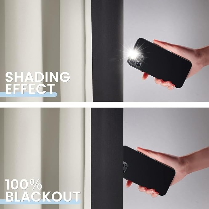 SimpleHome 100% Blackout Curtains - Image 3