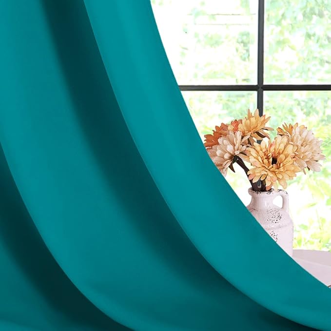 NICETOWN ROM Darkening Curtains 72 inch Length 2 Panels, Thermal Insulated - Image 5