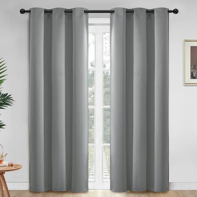 Yakamok Dove Grey Room Darking 84 Inch Length 2 Panel Sets by Yakamok