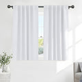 PONY DANCE White 50% Lighting Blocking Curtains by PONYDANCE