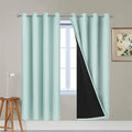 Yakamok 100% Blackout Curtains Energy Saving Thermal Insulated 2 Thick Layers by Yakamok