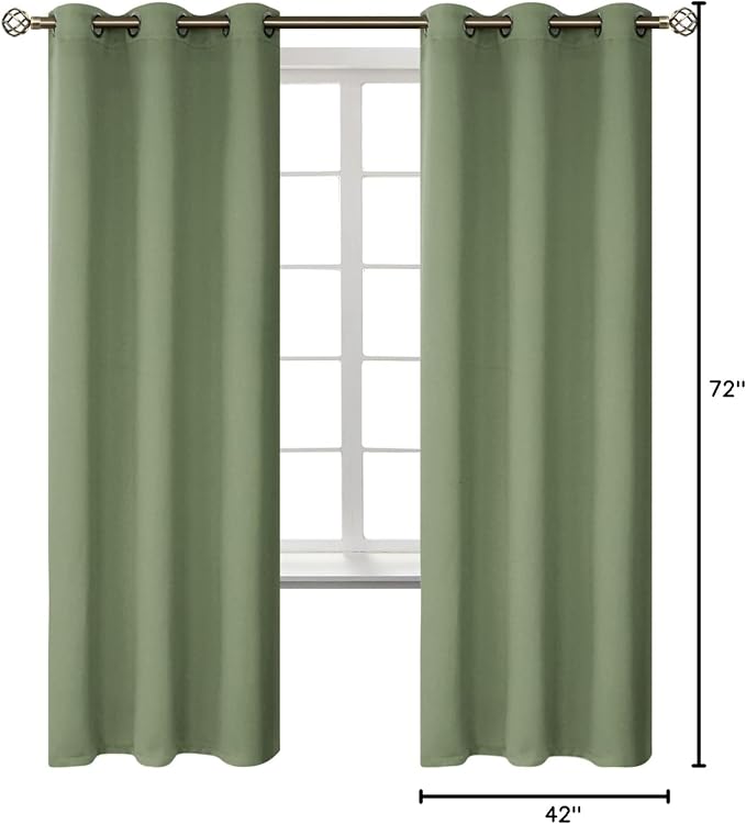 BGment Room Darkening Curtains 72 Inches Long - Image 8