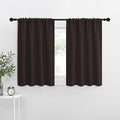 NICETOWN RV Blackout Curtains for Camper Windows, Toffee Brown, Kitchen Curtains by NICETOWN