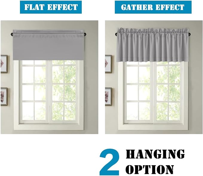 H.VERSAILTEX Blackout Grey Valances - Image 6