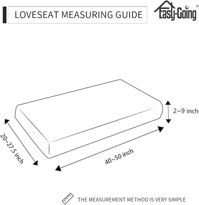 Easy-Going Stretch Loveseat Cushion Cover Sofa Cushion Furniture Protector Sofa - Image 6