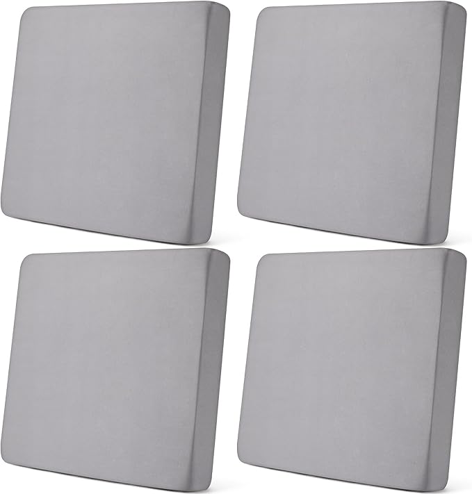 Newwiee Set of 4 Stretch Patio Cushion Covers Sofa Couch Seat Chair Slipcovers by Newwiee