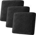 H.VERSAILTEX Velvet Stretch Couch Cushion Cover Plush Cushion Slipcover by HVERSAILTEX