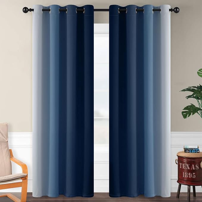 SimpleHome Ombre Room Darkening Curtains - Image 2