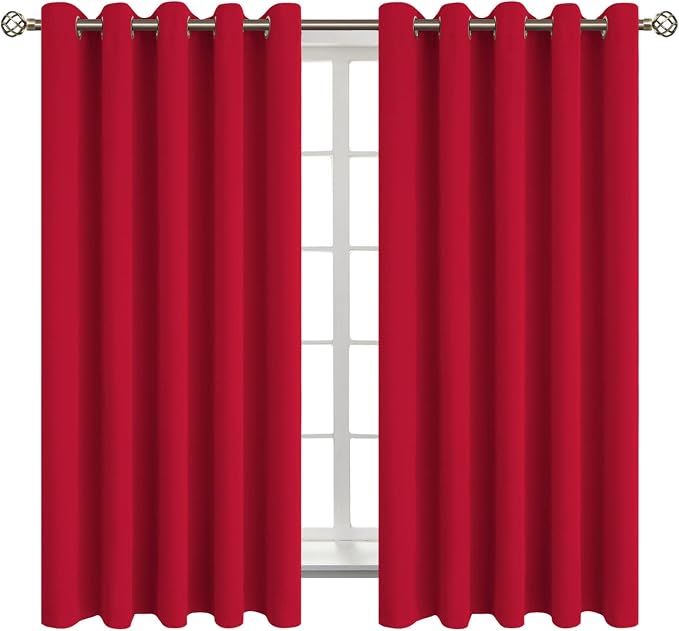 BGment Room Darkening Curtains 63 Inches Long by BGment