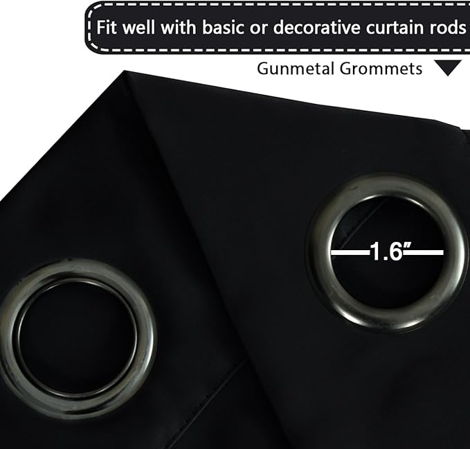 H.VERSAILTEX Blackout Patio Curtains 100 x 84 Inches - Image 3