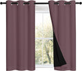NICETOWN Dry Rose 100% Blackout Curtains 45 inches Long, 2 Thick Layers by NICETOWN