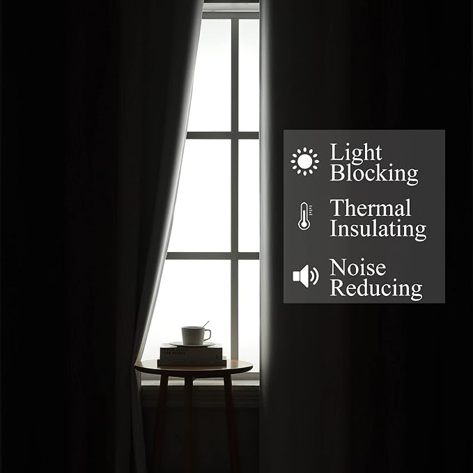 Estelar Textiler Purple and Greyish White Ombre Blackout Curtains 84 Inches Long - Image 3