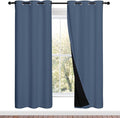 NICETOWN Full Shade Curtain Panels 72 inches Long, Pair of Energy Smart & Noise by NICETOWN
