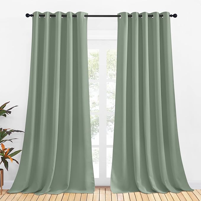 NICETOWN Bedroom Curtains Blackout Drapery Panels, 2 Panels, 70 x 108 inches by NICETOWN