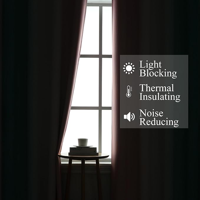 Estelar Textiler Teal and Pink Ombre Blackout Curtains - Image 3