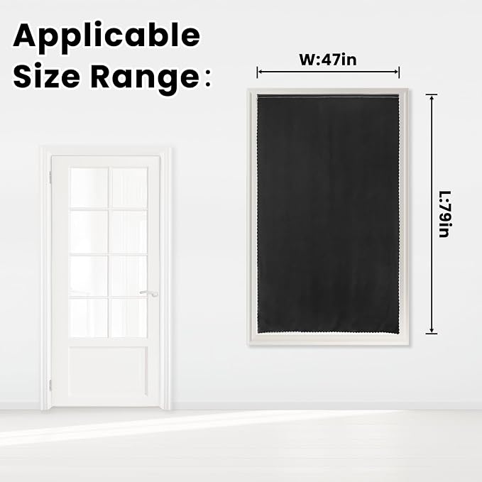 Adhesive Blackout Curtains- Self Stick Shades Window Blinds Curtains No Rod - Image 7