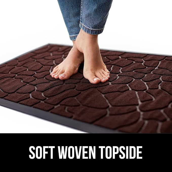 GORILLA GRIP 100% Waterproof All-Season WeatherMAX Doormat 35x23, US Designed - Image 7