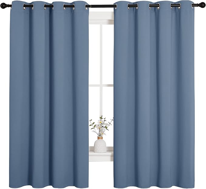NICETOWN Blackout Curtains for Kitchen Window, Sound & Heat & Cold Reducing - Image 2